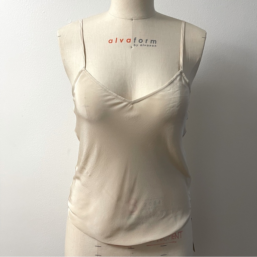 Reformation NWT Beth Silk Top